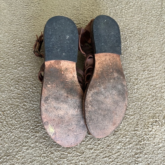 Free People x Farylrobin Leather Gladiator Sandals - Picture 3 of 4